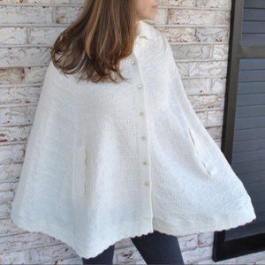 Vintage Dotty Mann Sweater Cape